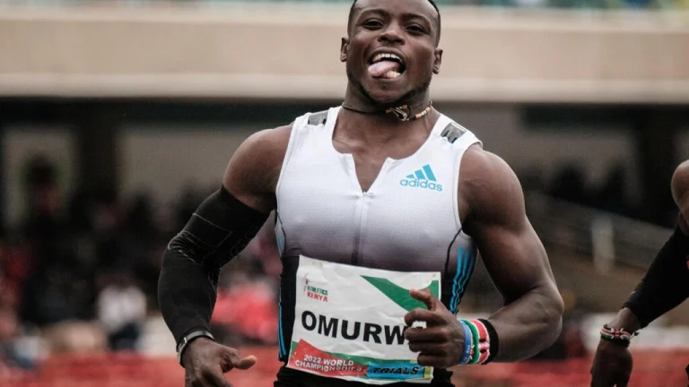 Ferdinand Omanyala 3rd quickest man in the world this season (Image:AFP)