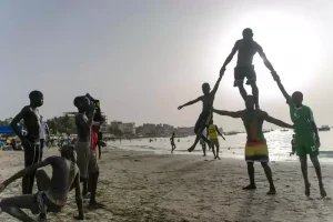 A circus group from Senegal encourages children to pursue their dreams