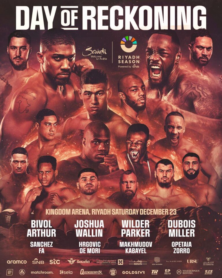 Anthony Joshua And Deontay Wilder Officially Announced To Highlight Stacked December 23th Card In Saudi Arabia.